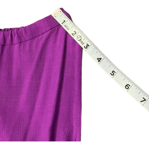 Kate Spade Katia Magenta Crepe Dress Sleeveless Midi Orange Tie Women’s Size S - Picture 6 of 9